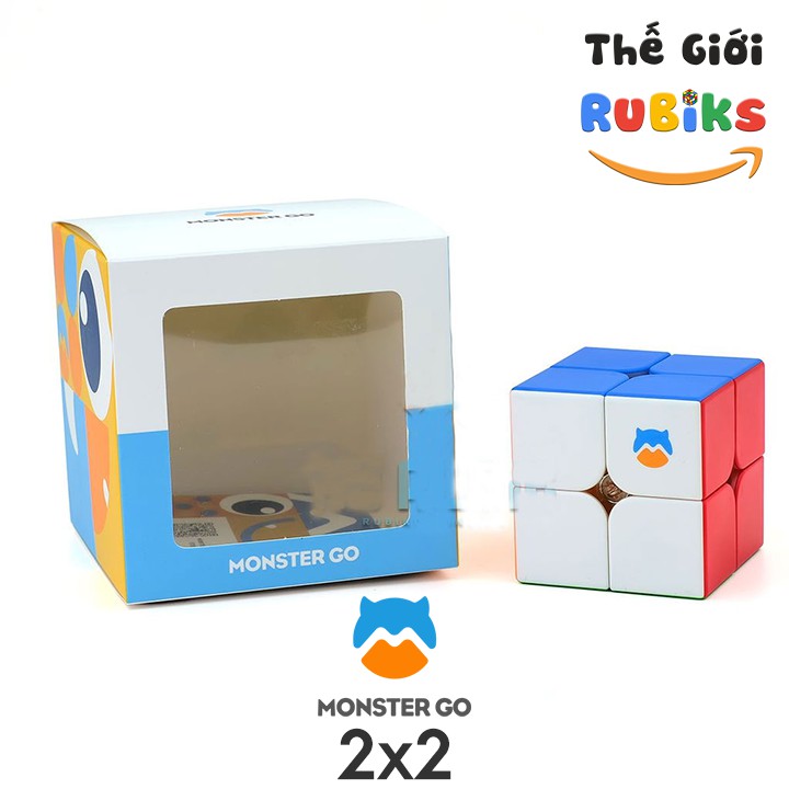 🔥HOT🔥 Rubik GAN Monster GO 2x2 / 3x3 / Pyraminx / Skewb Stickerless - Monster GO 3x3 M Có Nam Châm