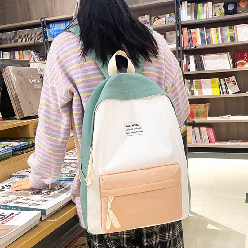 Ba Lô Đựng Laptop Thiết Kế Đơn Giản Dễ Thương Cho Tuổi Teen