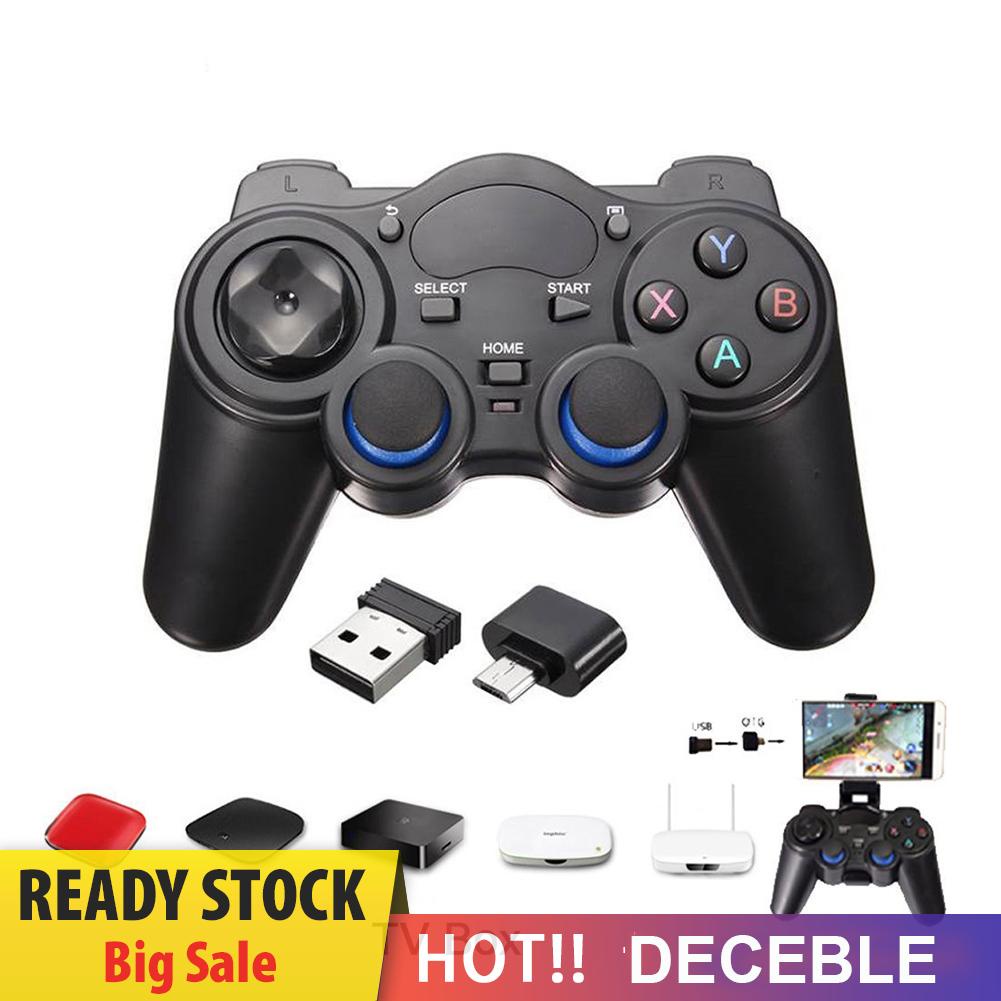 deceble 2.4G Wireless Gaming Controller Android USB Joystick with OTG Converter