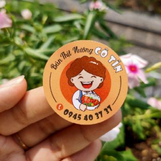 Combo 1000tem Decal Giấy - Kích thước 3cm