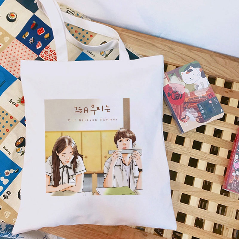 Túi Xách canvas k - Rama Thời Trang harajuku Mùa Hè Cho Học Sinh