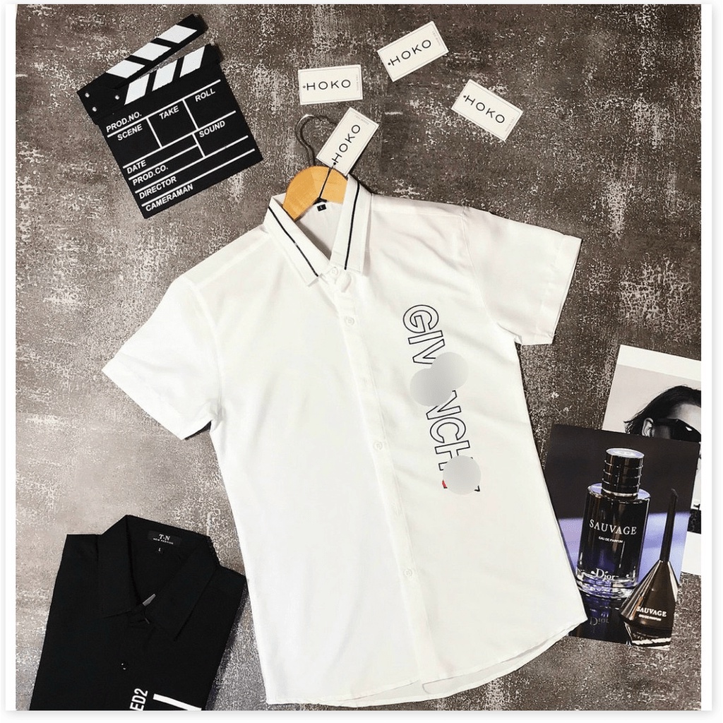 Áo sơ mi in thêu NGẮN TAY NAM CỰC CHẤT , BAO ĐẸP CHO NAM GIỚI KHANH AN