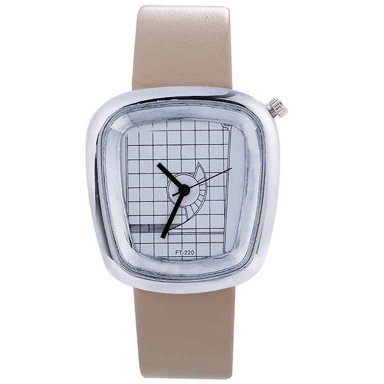 ĐỒNG HỒ NỮ CAY 3525 DÂY DA, PHONG CÁCH THỜI TRANG KOREA