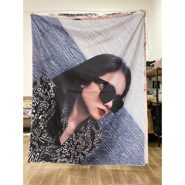 [Tăng(Ảnh thật) Tranh vải treo tường in hình theo yêu cầu tặng kèm đèn led, móc khoá, móc treo tranh - Mua 1 tặng 4 | BigBuy360 - bigbuy360.vn