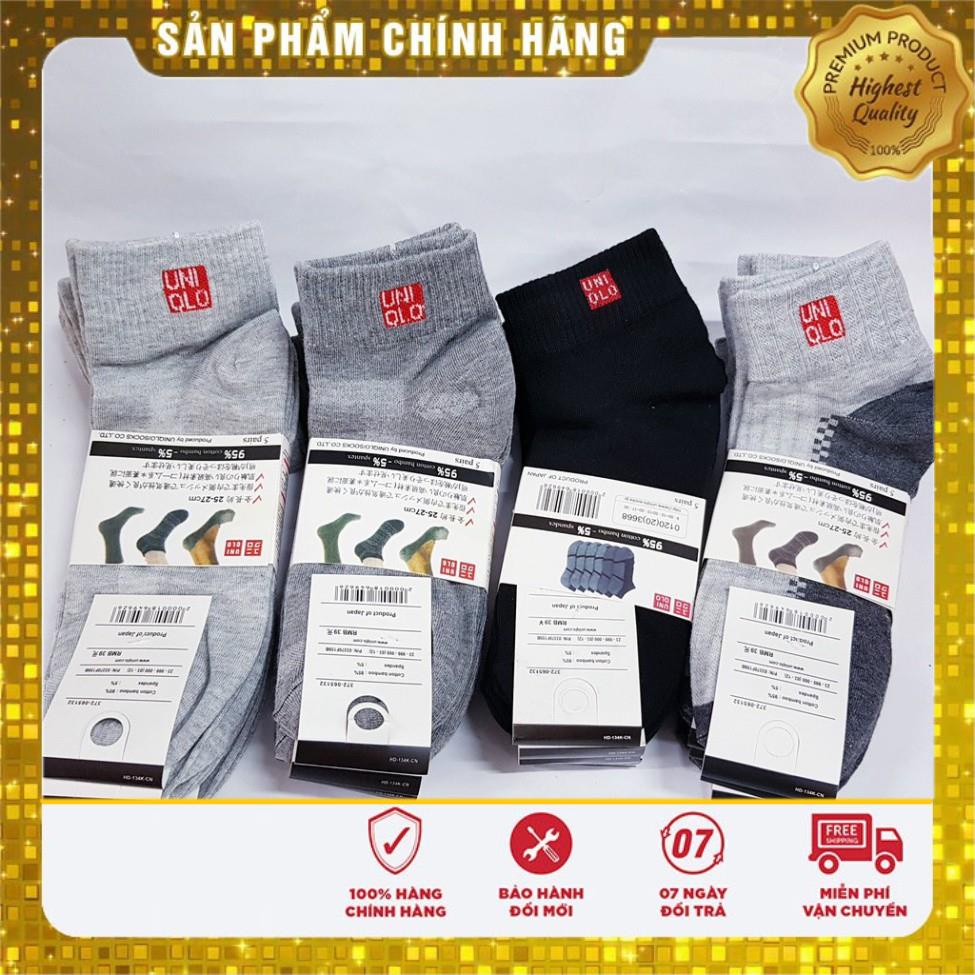 [Xả Hàng] Tất/Vớ nam cổ trung thương hiệu Nhật Bản, tất Uniqlo chất cotton kháng khuẩn khử mùi🎁Giá Sỉ🎁