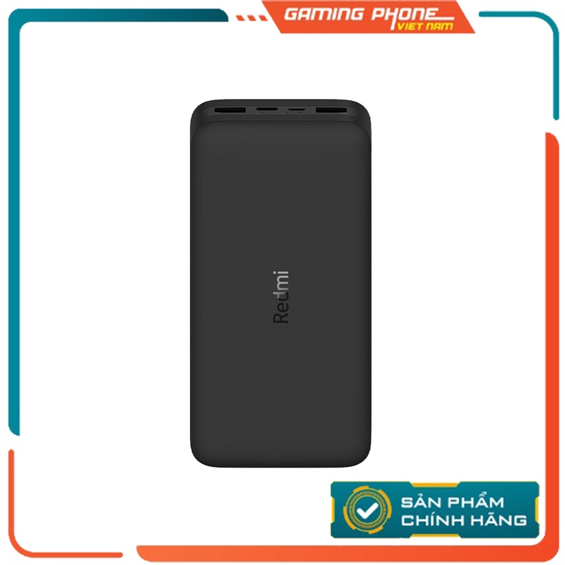 Pin dự phòng 20000mAh Redmi Xiaomi (Đen) Quốc Tế VXN4304GL