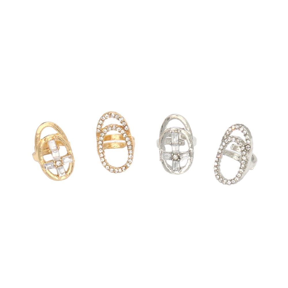 Nhẫn Đính Đá Zircon Tinh Tế Hợp Thời Trang