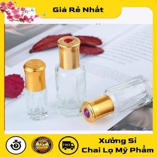 Lọ Chiết Nước Hoa ❤ Vỏ Lọ chiết nước hoa Dubai bi lăn Ruby rỗng đựng dầu thơm., .