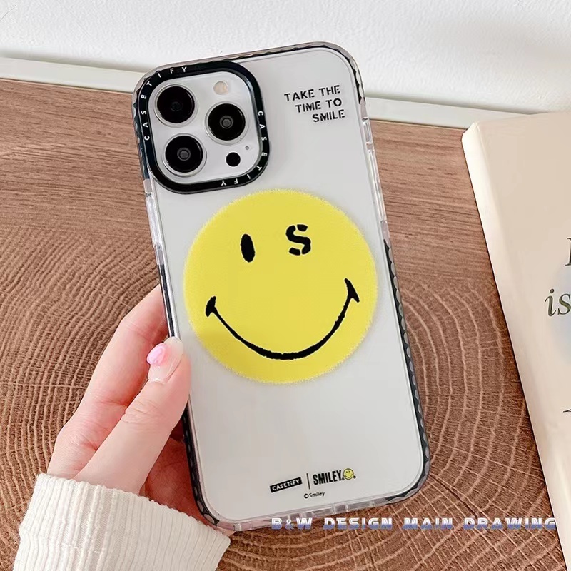 Ốp Điện Thoại Mềm Trong Suốt Màu Dạ Quang Hình Mặt Cười Cho iPhone 13 12 11 Pro MAX IX XS MAX XR i6 6s 7 8 Plus