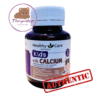 Canxi sữa Healthycare milk calcium 60 viên Úc