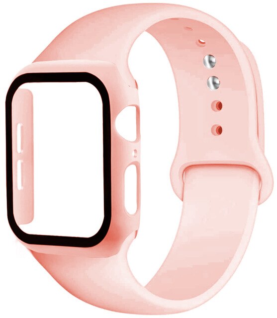 Dây Đeo Và Vỏ Bảo Vệ Màn Hình Đồng Hồ Apple Watch 44mm 40mm 38mm 42mm