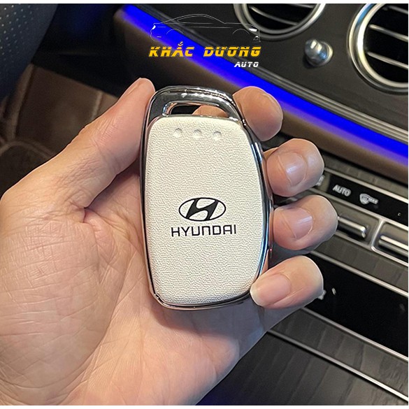 [Tặng thẻ số điện thoại] Ốp chìa khoá ô tô Hyundai i10 Elantra Tucson nhựa TPU đính đá nhân tạo sang trọng