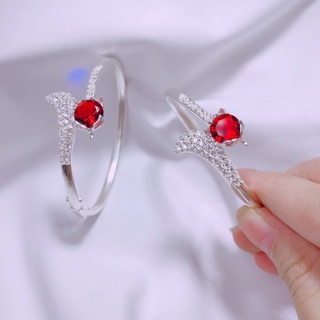 Lắc tay bạc mẫu cứng dáng hồ ly phong thuỷ LT0427