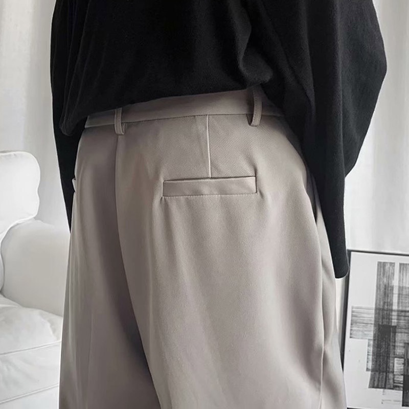 Quần tây AOKANG ống đứng dáng rộng thời trang thu đông phong cách Hàn Quốc cho nam