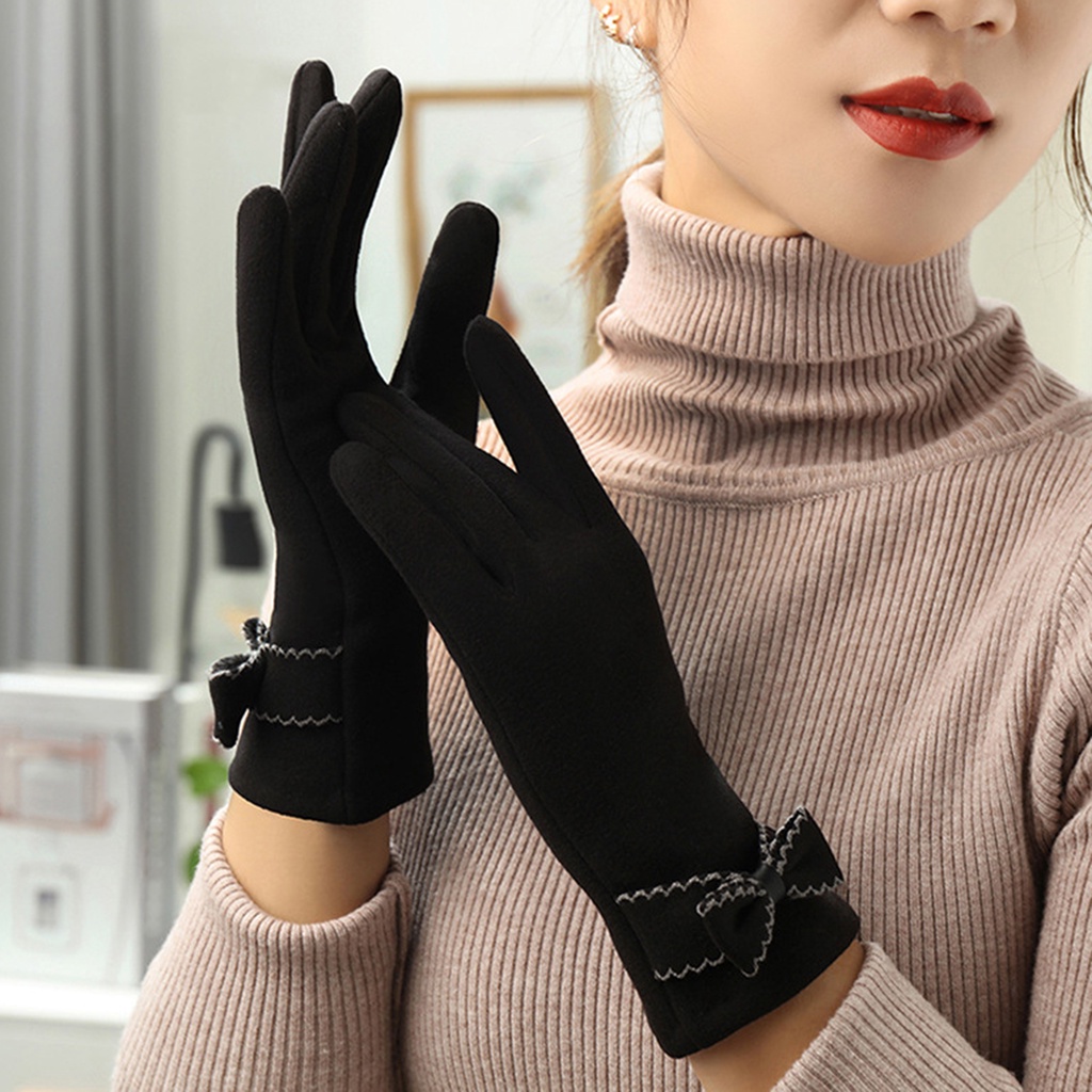 1 Đôi Găng Tay Nhung Mềm Mại Chống Tĩnh Điện Bảo Vệ Ngón Tay Cho Nữ
