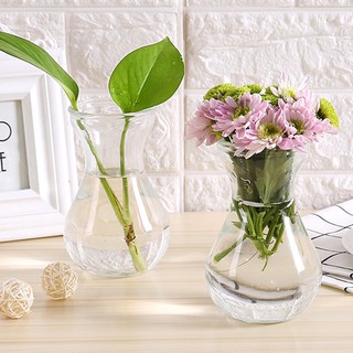 Combo 3 Bình Bông Lọ Hoa Thủy Tinh Eo Nhỏ (bình trơn)