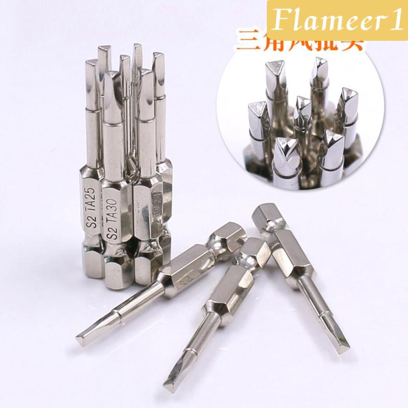Bộ 6 Đầu Tua Vít Tam Giác 1 / 4 &quot;50mm Chuyên Dụng Cho Sửa Chữa Đồ Chơi