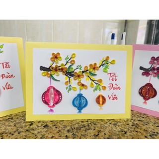 Thiệp chúc Tết quiling handmade