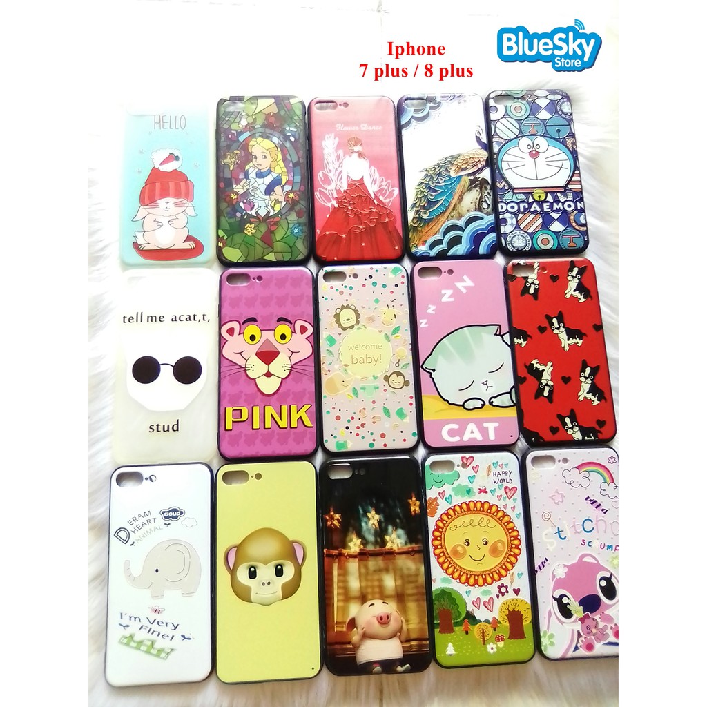 Ốp lưng Iphone 7 Plus / 8 Plus NHIỀU HÌNH MẪU CUTE