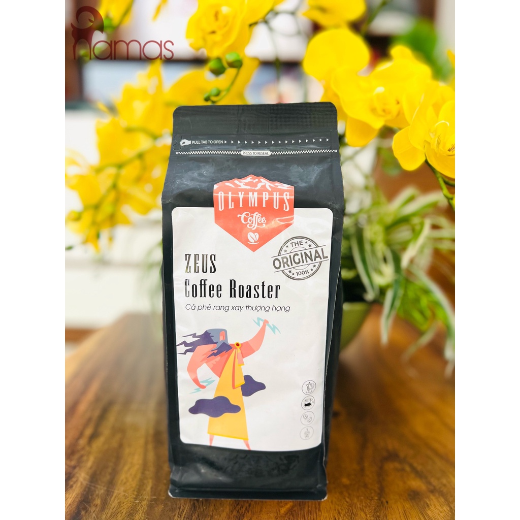 Cafe nguyên chất pha phin Zeus Olympus - gói 1kg