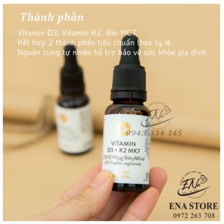 Vitamin D3K2 MK7 Sunday Natural 600 giọt