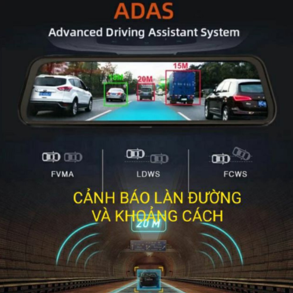 Camera hành trình Winnee Android 4G, Wifi, GPS Gương Z58