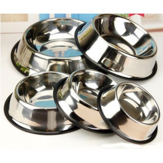 Bát ăn inox cho chó mèo chống trượt