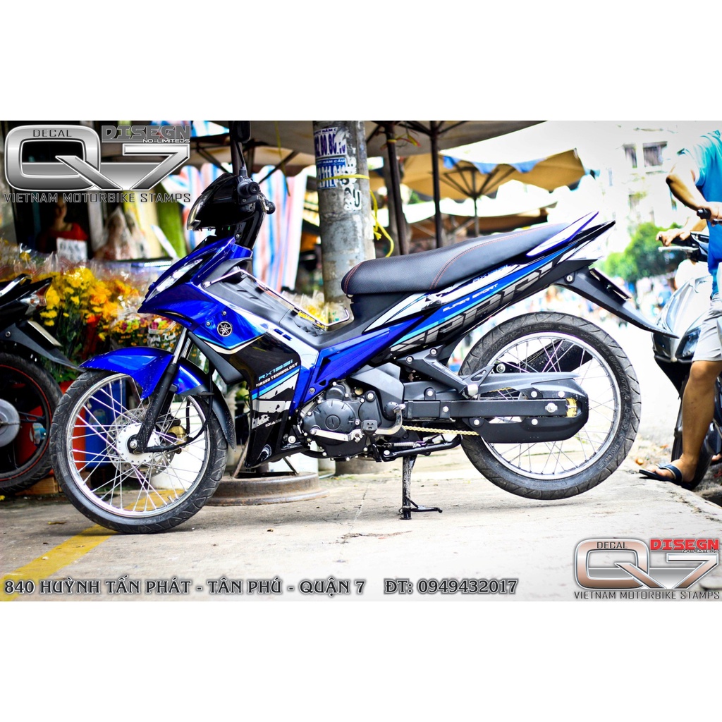 TEM RỜI EXCITER 2010 XANH ĐEN