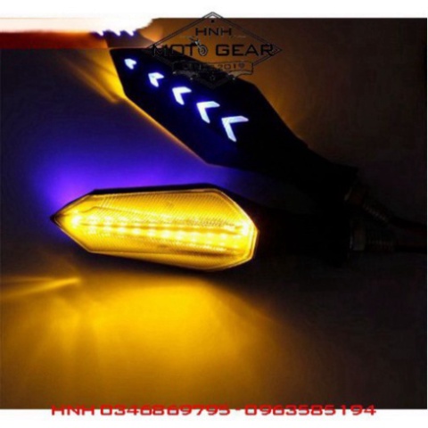 Xi Nhan Xe Máy Led L17 3 Dây Kiểu Spirit Beast