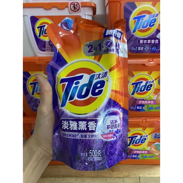 GÓI TIẾT KIỆM Nước giặt xả Tide 2in1 kháng khuẩn, giữ màu, ít nhăn  (chính hãng nội địa Trung)