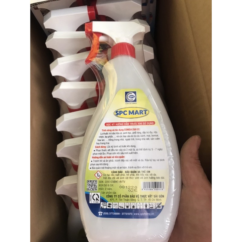 Dung dịch trừ sâu hữu cơ COMDA 250EC chuyên dùng Hoa Hồng Hoa Lan cây Kiểng