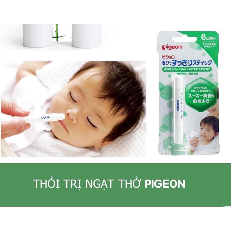 [ Giá tốt ] Ống hít thông mũi, giảm ngạt cho bé Pigeon - Chính hãng