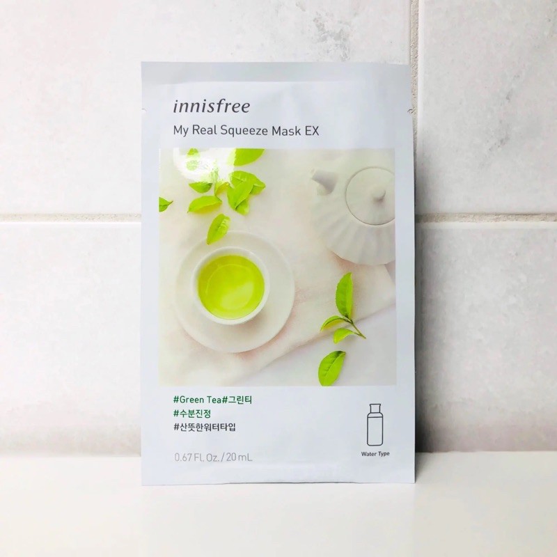 [chính hãng] mặt nạ innisfree trà xanh