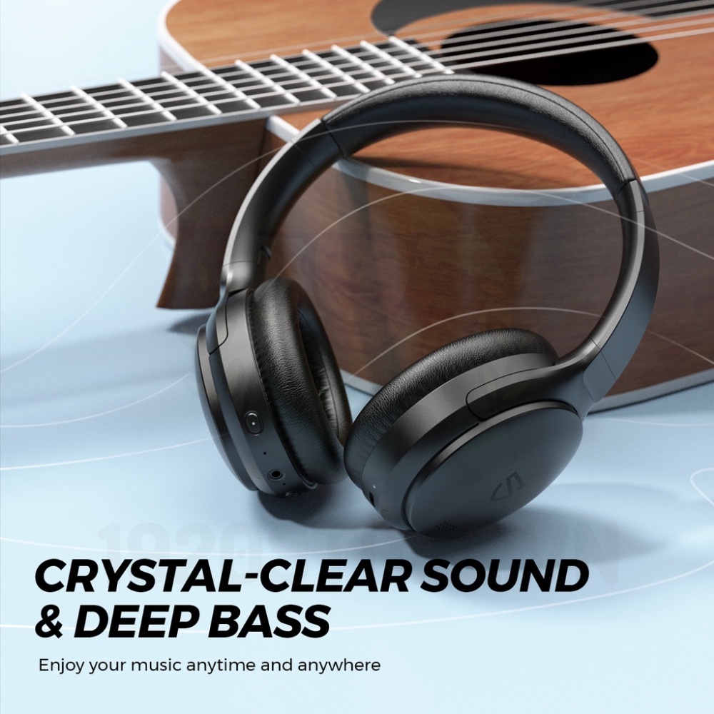 Tai Nghe Bluetooth Headphone Chụp Tai SoundPEATS A6 ANC, Chống Ồn ANC, Pin 40H - Chính Hãng BH 12 Tháng