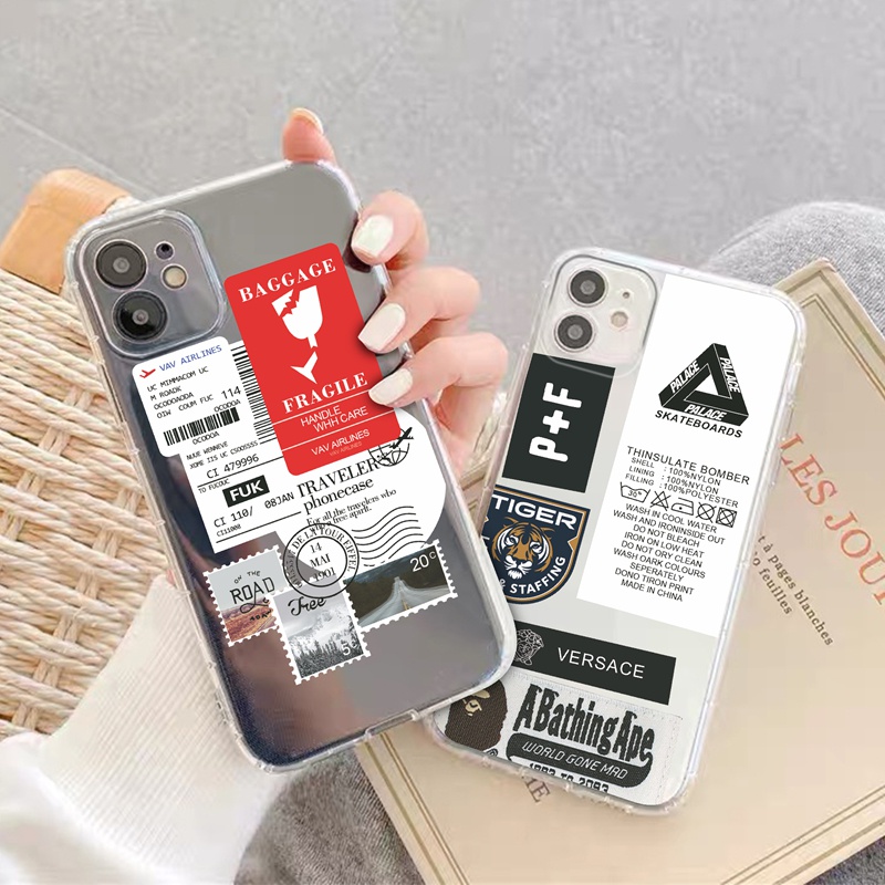 Ốp lưng iphone Ốp Điện Thoại TPU Silicon Chống Sốc Phong Cách Âu Mỹ Cho iphone 11 pro max 12 pro max 7 plus 12
