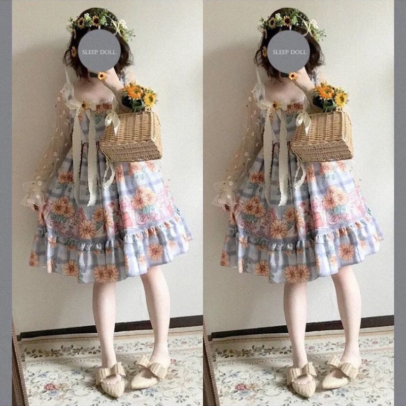 ĐẦM LOLITA HOA HƯỚNG DƯƠNG🏵️Có ảnh thật