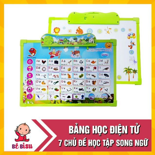 Bảng chữ cái điện tử thông minh 11 chủ đề,Bảng học chữ cái đa năng cho bé