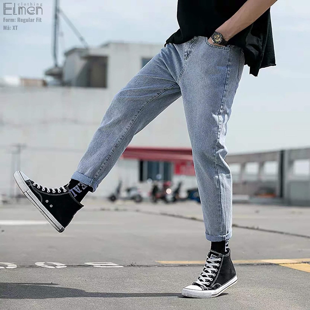  Quần Baggy Jean Nam, Quần Jean Xanh Trơn Cam Kết Không Phai Màu HOT TREND | BigBuy360 - bigbuy360.vn