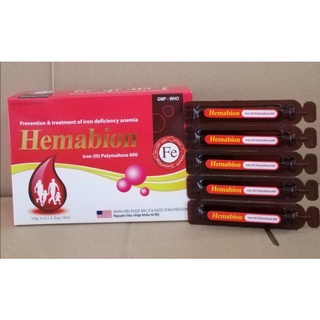 Siro Hemabion giúp bồi bổ máu.