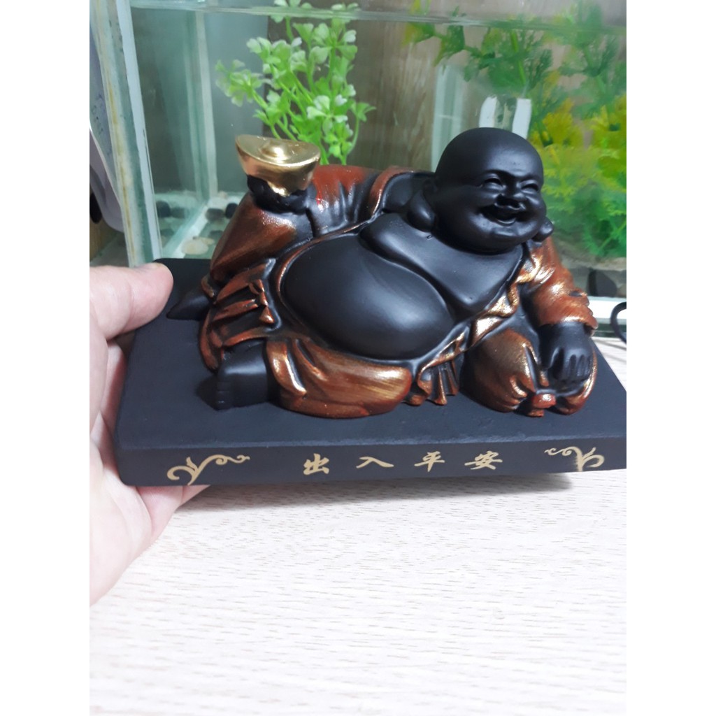 Tượng phật di lặc bằng than hoạt tính khử mùi, trang trí ô tô