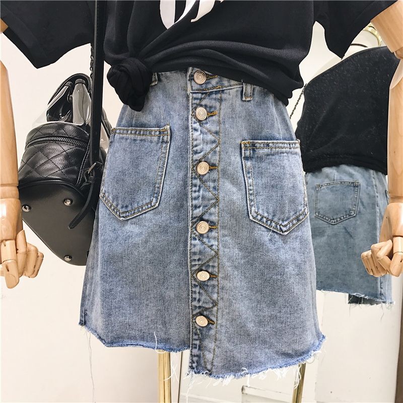 [Có Sẵn] Chân Váy Bò Chữ A Bigsize, Chân Váy Jean Ngắn Cạp Cao Có Size Lớn | BigBuy360 - bigbuy360.vn