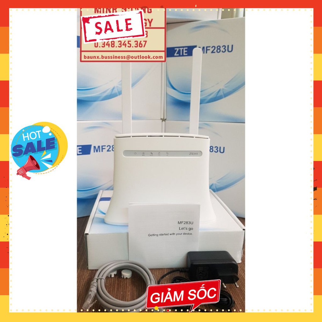 Bộ phát Wifi 3G/4G ZTE MF283U phù hợp lắp đặt cho xe ô tô, xe khách, xe du lịch, xe giường nằm