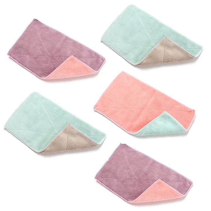 Combo 5 khăn lau tay nhà bếp vải mềm siêu thấm