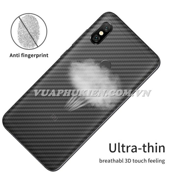 Tấm dán vân Carbon 3D mặt lưng cho Xiaomi Redmi Note 5 Pro, Note 5, Note 4X, Note 4, Note 3 Pro, Note 3, Note 2