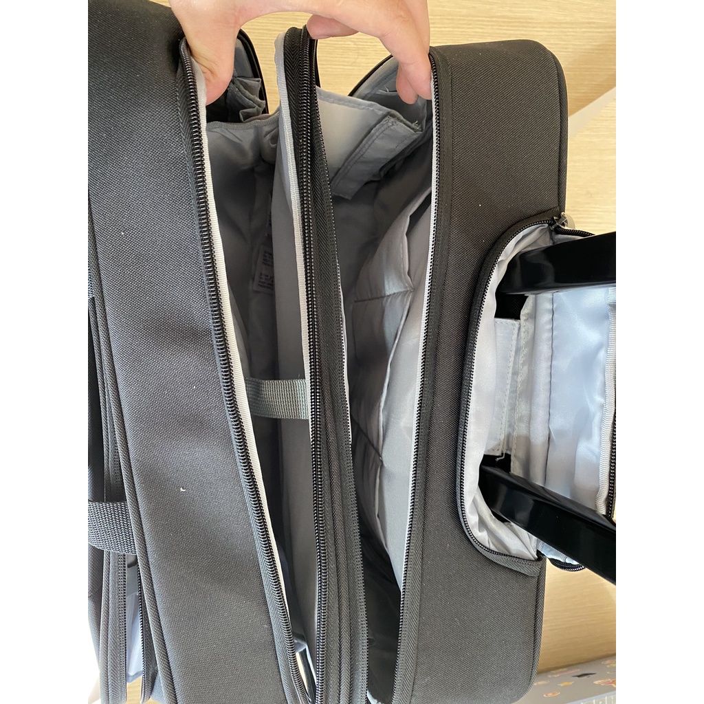 Vali kéo phi công hãng HP chất liệu vải cao cấp chống va đập có thể đem theo laptop đến 17 Inch