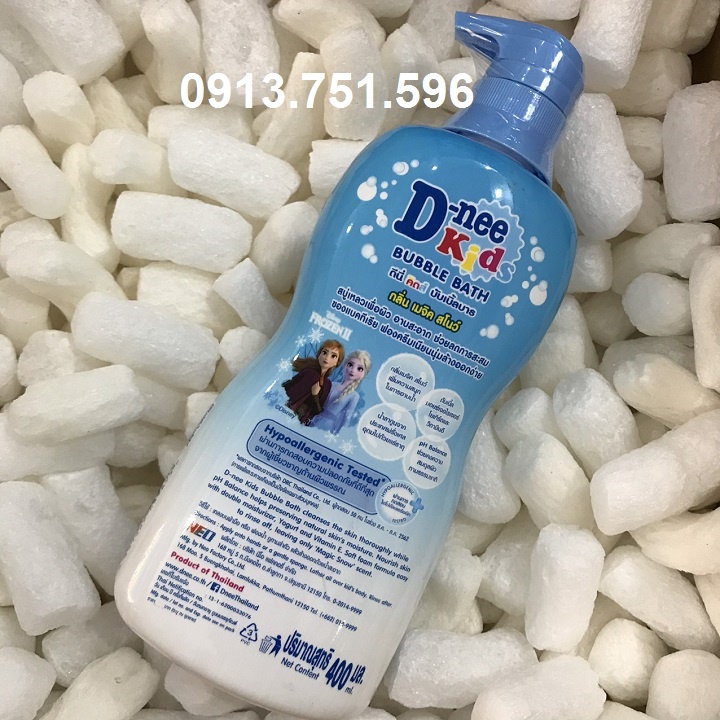 Sữa tắm Bong bóng D-nee Kids cho bé 3 tuổi trờ lên 400ml Thái Lan (date 2024)