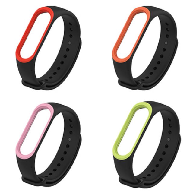 Dây đeo MIJOBS chính hãng viền màu cho Xiaomi Miband 3 Xiaomi Miband 4