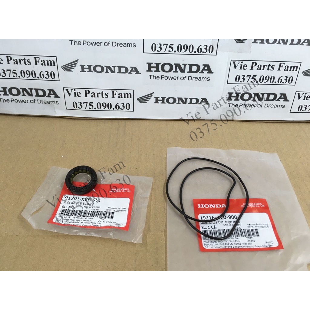 Bộ sin + phốt mâm lửa Air Blade 110, AB 110, CLick 110, hàng din Honda mới 100%