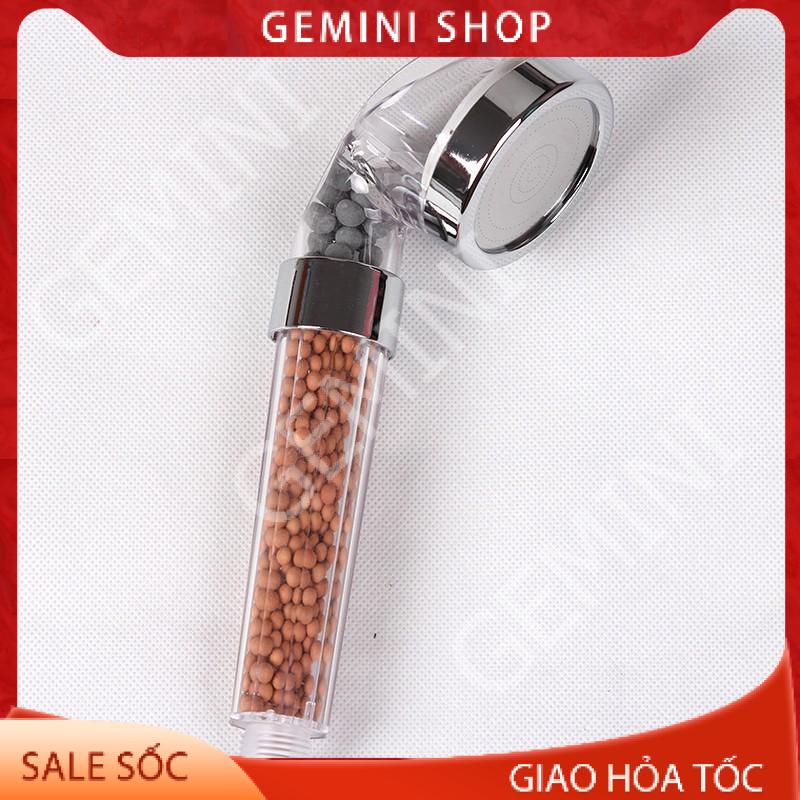 Đầu vòi hoa sen tăng áp lọc nước siêu bền 6 cm phun nước mạnh DVS1 GEMINI SHOP