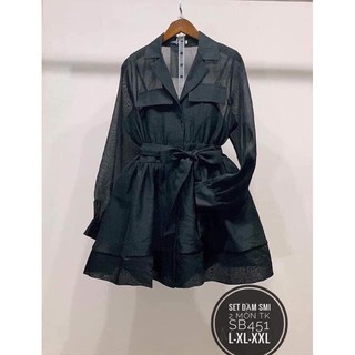 Set Bigsize đầm 2 dây - khoác vest đầm (55-85kg)